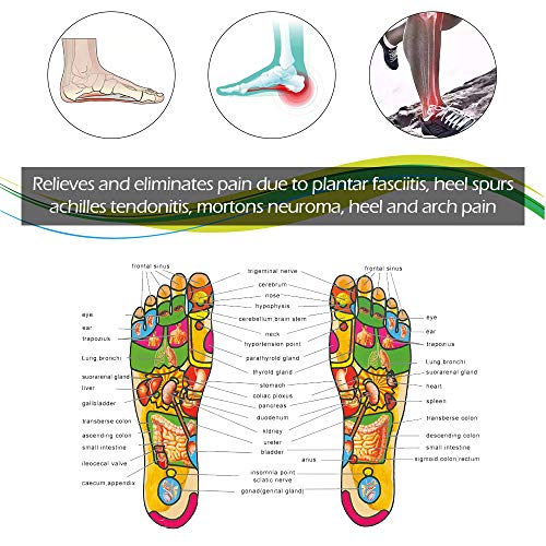 Enjoygoeu 2pc Plantillas Deportivas Ortopedicas Hombre para Fascitis Plantar,EVA Transpirable Absorción de golpes,para el Dolor de Talón, Corrección del Tobillo,Deportes (S)