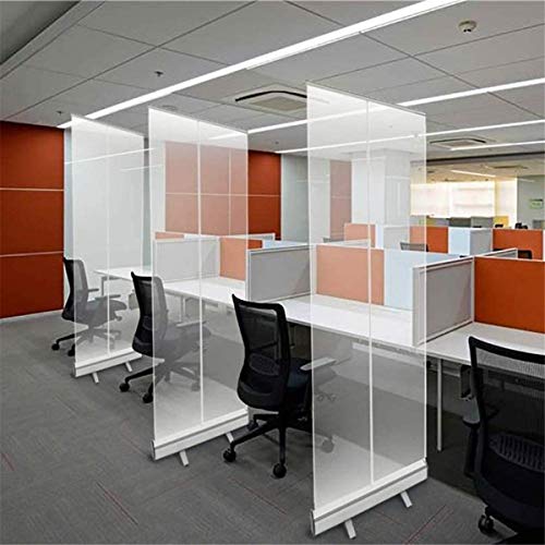 Eortzzpc Guardia De Estornudos Divisor De Escritorio, Pantalla Protectora Portátil con Fácil De Instalar para La Peluquería De La Oficina, Sin Necesidad De Herramientas (Size : 23.6x62.9inch)