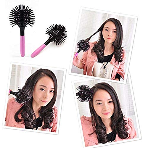 EQLEF® 3D Bomb Curl - cepillo esférico para pelo - peine Termorresistente masajeador y estilizador para desenredar el cabello