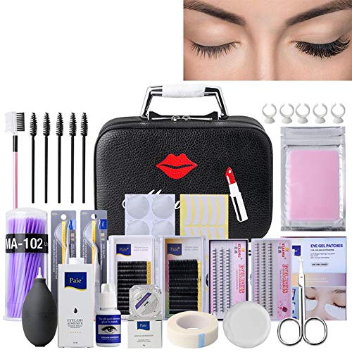 Equipo de Extensión de Pestaña 22 Piezas, juego de práctica de pestañas postizas, herramienta de entrenamiento de injerto de pestañas, kit de herramientas de entrenamiento de injerto de pestañas