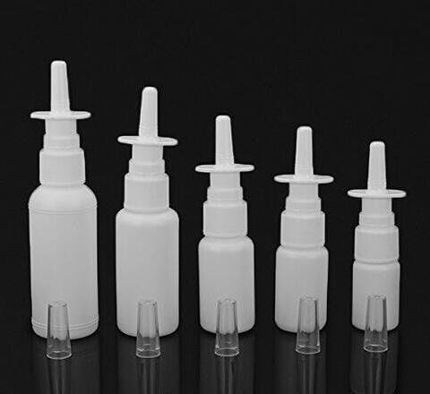 ericotry - 12 Unidades de pulverizadores de plástico para Bomba de Nasal vacíos y Recargables para Uso doméstico y de Viaje