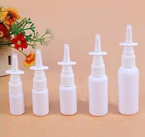 ericotry - 12 Unidades de pulverizadores de plástico para Bomba de Nasal vacíos y Recargables para Uso doméstico y de Viaje