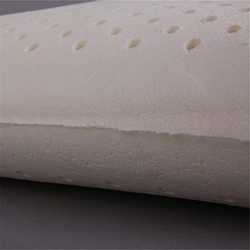 ERWRFSV Almohada de látex Hipoalergénico Almohada de látex Natural 100% El Anti-ácaro Alivia el Dolor de la Columna Cervical 40x70x15cm Combination B