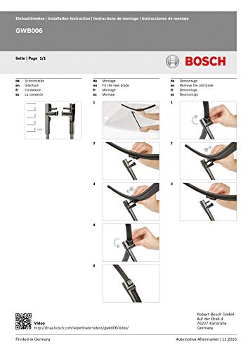 Escobilla limpiaparabrisas Bosch Aerotwin A977S, Longitud: 650mm/425mm – 1 juego para el parabrisas (frontal)