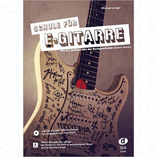 Escuela Para Guitarra eléctrica – Arreglados para guitarra eléctrica – con CD [de la fragancia/Alemán] Compositor: larga Michael