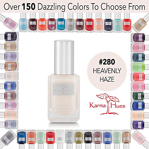 Esmalte de uñas natural orgánico Karma, pintura de uñas no tóxica, vegana y sin crueldad (HEAVENLY HAZE)