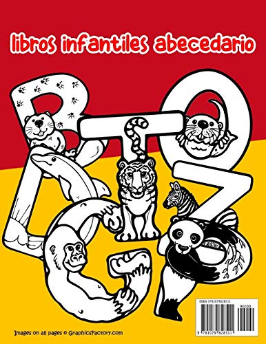 Español - Búlgaro : Escritura & Colorear Alfabeto Libros Educación Infantiles: Spanish Bulgarian Practicar alfabeto ABC letras con dibujos animados ... niños (Libros infantiles abecedario Espanol)