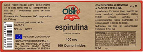 Espirulina 400 mg. 100 comprimidos
