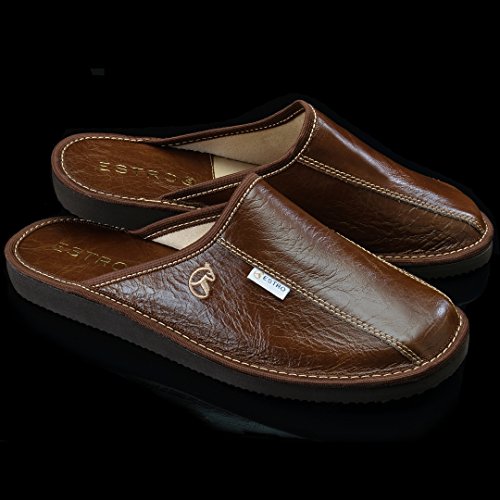ESTRO Rust Zapatillas de Estar por casa la de los Hombres (42, Whisky)