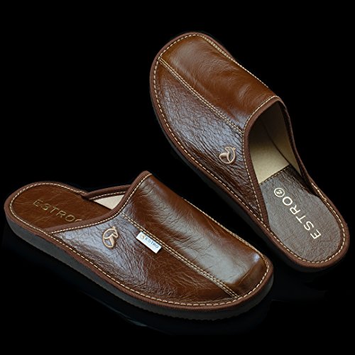 ESTRO Rust Zapatillas de Estar por casa la de los Hombres (42, Whisky)