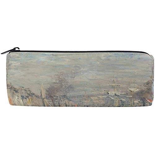 Estuche De Lápices River Sailboat Street Monet Art Bolso De Bolígrafo Estudiantes Papelería Bolsa De Almacenamiento, Bolsa De Maquillaje Monedero