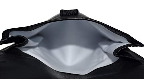 Estuche de tabaco de piel sintética, de Shine. Forrado. Color: negro