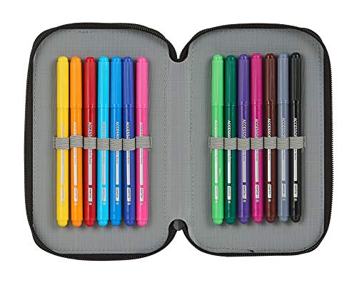 Estuche Escolar con 28 Útiles Incluidos de Marc Márquez, 125x40x195mm