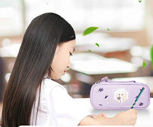 Estuche, Escolar Estuches Escolares Organizador Lapices Caja De Papelería De Gran Capacidad Para Estudiantes, Bolsa De Lápices De Lona Para Niña, Fragancia. 22 * 9,7 * 5,2 Cm De Profundidad
