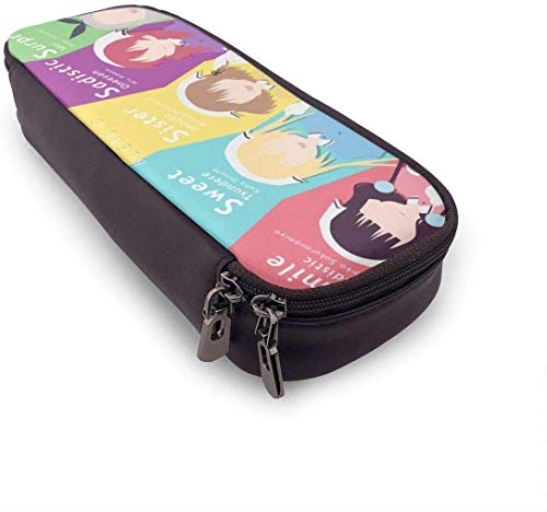 Estuche para lápices de gran capacidad de gran capacidad para lápices de escritorio organizador práctico con cremallera - Mezcla S Maika Sakuranomiya & Hideri Kanzaki