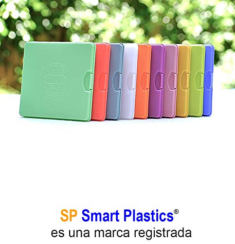Estuche para mascarillas/Caja para mascarillas Marca SP Smart Plastic ® (Multicolor, 5 Unidades)