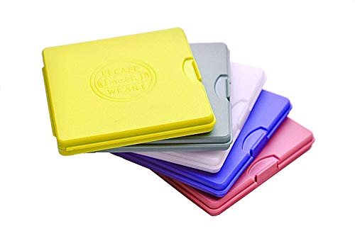 Estuche para mascarillas/Caja para mascarillas Marca SP Smart Plastic ® (Multicolor, 5 Unidades)