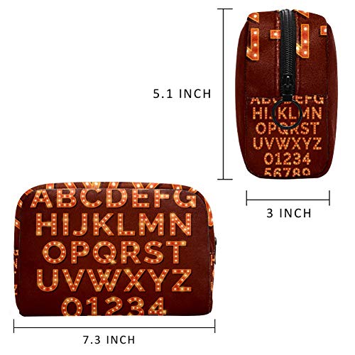 Etro Bombilla Brillante Alfabeto Viaje Colgante Neceser Lavado Neceser Cosméticos Organizador Para Mujeres Niñas Niños