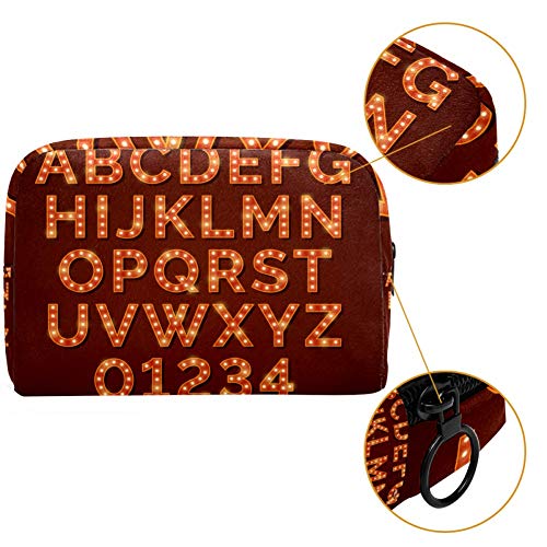 Etro Bombilla Brillante Alfabeto Viaje Colgante Neceser Lavado Neceser Cosméticos Organizador Para Mujeres Niñas Niños