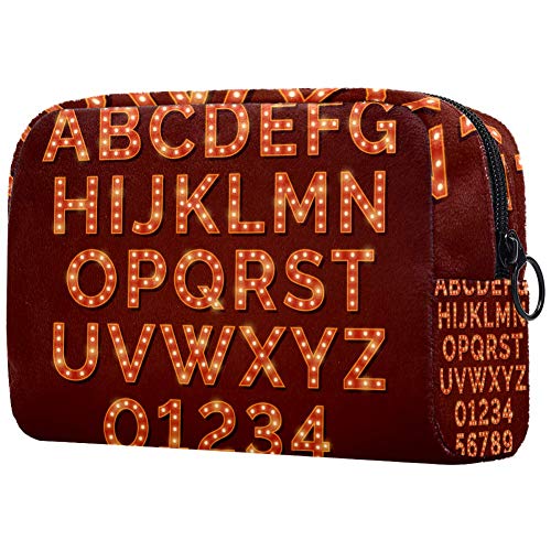 Etro Bombilla Brillante Alfabeto Viaje Colgante Neceser Lavado Neceser Cosméticos Organizador Para Mujeres Niñas Niños