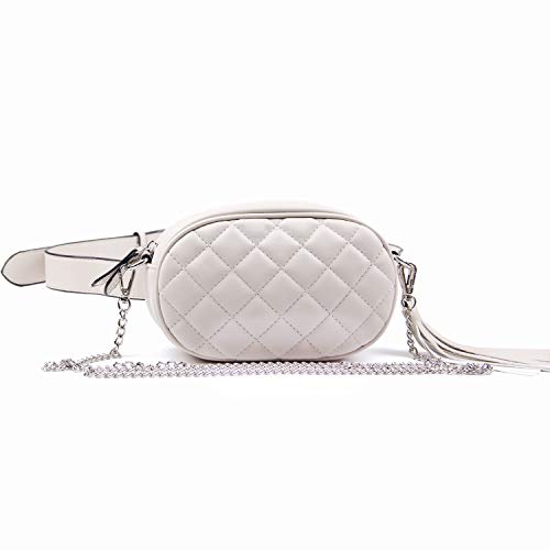 EVEOUT Bolso de la correa de la cintura del cuero de la PU de las mujeres Paquete elegante Bolsa del dinero del teléfono celular