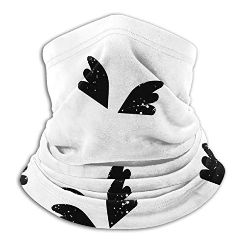 Ewtretr Black Wings Neck Gaiter Warmer Hombres Mujeres Warm Windproof Neck Warmer