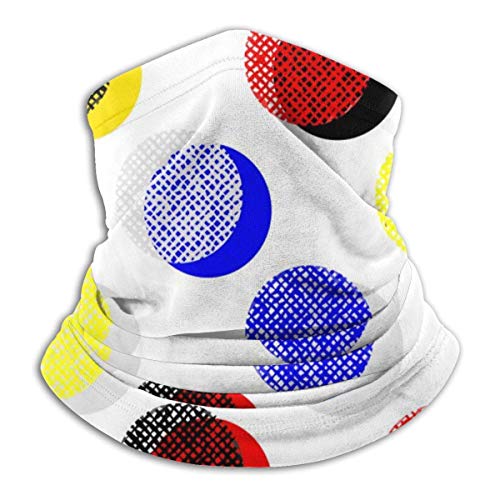 Ewtretr Classic Polka Dot Pattern Neck Gaiter Warmer Hombres Mujeres Warm Windproof Winter Face Mask
