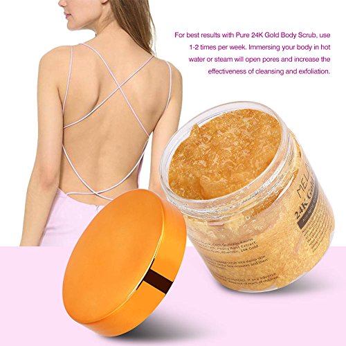Exfoliante Corporal Puro 24K Antiarrugas Exfoliante Corporal Sales de baño, Scrub Exfoliante Corporal Antienvejecimiento cuidado anti-manchas para la cara y el cuerpo