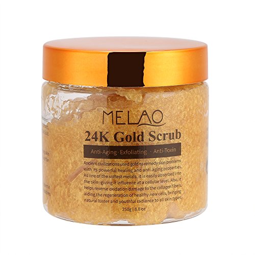 Exfoliante Corporal Puro 24K Antiarrugas Exfoliante Corporal Sales de baño, Scrub Exfoliante Corporal Antienvejecimiento cuidado anti-manchas para la cara y el cuerpo