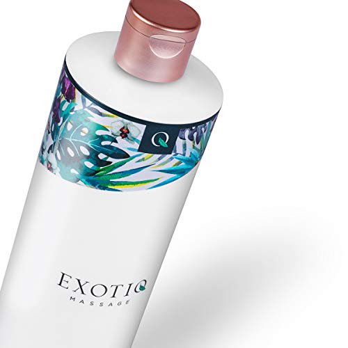 Exotiq Regular Cuerpo a Cuerpo Aceite Masaje (500ml - 17oz) - con un Efecto Nutritivo Masaje Íntimo - Perfecto para un Masaje de Cuerpo Completo; Duradero, Relaja los Musculos, Sin Olor