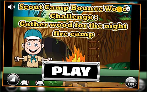 explorador desafío madera rebote campamento: recoger leña para el fuego de campamento la noche - gold edition