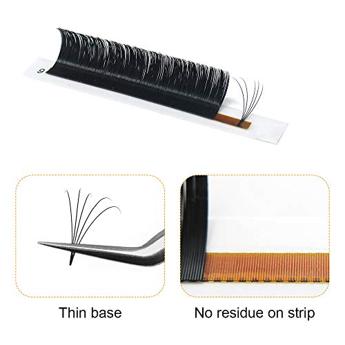 Extensiones de pestañas de volumen, en conjunto o individuales, de 0,05, 0,07 o 0,1 mm de largo, estilos 2D, 3D, 4D, 5D, 6D o 10D