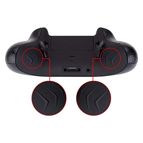 eXtremeRate Lofty Programable Remap&Gatillo de Parada Kit para Mando Xbox One S X(Mod Chip,Carcasa Trasera,Agarre,Botones Traseros,Trigger Lock para Control de Xbox One S X-Modelo 1708)-Splash Negro