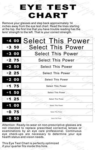 Eyekepper Gafas de lectura 5-Pack Marco de metal estampado Recta Delgado estilo mitad-ojo marrón +4.0