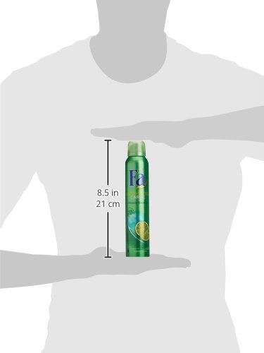 Fa - Desodorante Spray Limones del Caribe - 48h de protección - 200ml - Anti Manchas Blancas