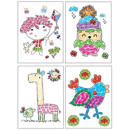 Faburo 24 Colores Almohadilla de Tinta de Dedo para Manualidades, no tóxica, para Goma, Manualidades, Sellos, Tarjetas, Niños DIY Scrapbooking,arcoíris y decoración de Bodas