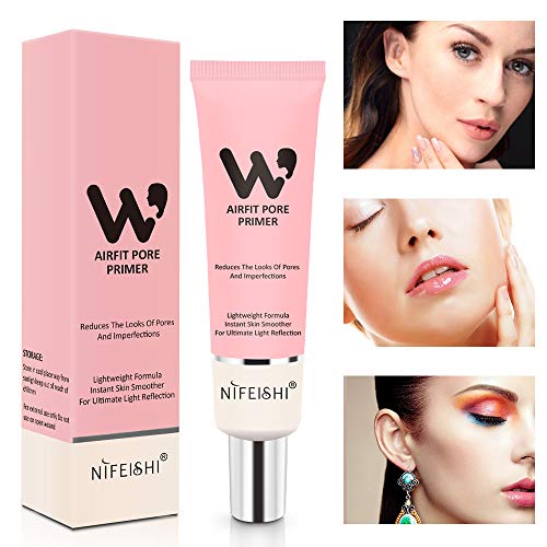 Face Makeup Primer, Pore Primer Face Makeup Base Cover Pores, Oil Control Moisturizing Essence Concealer Foundation - Pink