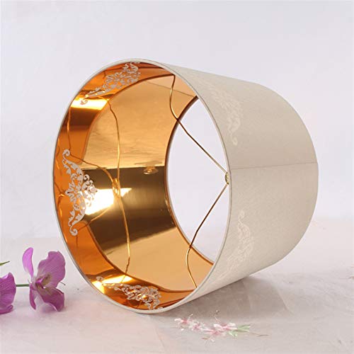 Fácil ajuste de pie moderna Escritorio Pantalla Luz Sombra E27 Art Deco lámpara redonda for lámpara de mesa lámpara de pie tela de la cortina de color beige pantallas cubierta de la lámpara de estilo