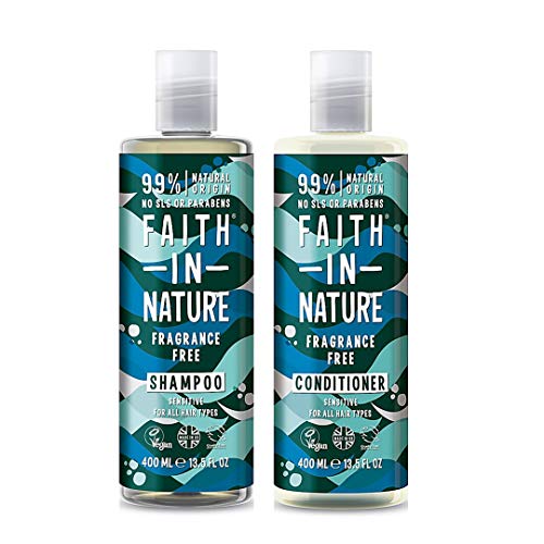 Faith In Nature Fragrance Free Shampoo 400ml & Conditioner 400ml Duo