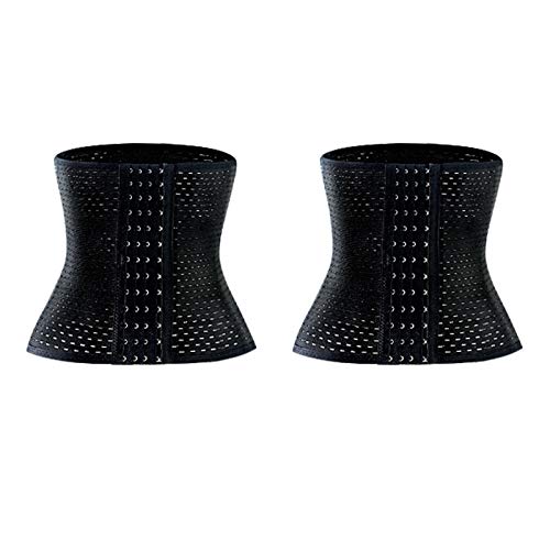 Faja/Vientre Adelgazante/Correas de sujeción para Quemar Grasa/Fajas (L, Black)