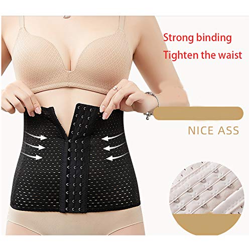 Faja/Vientre Adelgazante/Correas de sujeción para Quemar Grasa/Fajas (L, Black)