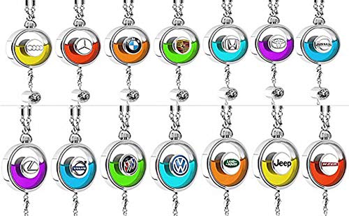 Fankeshi Car Logo Ambientador Fragancia Aroma Espejo Colgante Ornamento Perfume