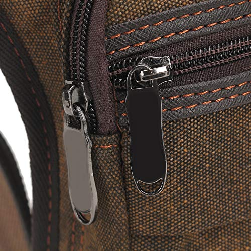 Fansport Bolsa de Lona Bolso de Pierna Vintage Ajustable Paquete de Pierna Al Aire Libre para Viajar