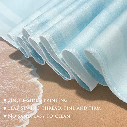 Fansu Toalla de Playa de Microfibra, Grande Rectangular Anti Arena Secado Rápido Toalla,Impresión a Una Cara Manta para Piscina de Viaje, Playa,Yoga, Mujeres, Hombres (150x180cm,Xanadu)