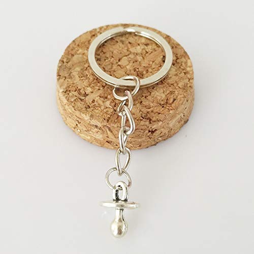 Fashion SHOP Llaveros De Manera Encantador del Carro de bebé de la Huella del Llavero del bebé chupetes Botella de alimentación del cumpleaños Llavero Lindo Chrild Clave Regalo Cadenas Decoraciones