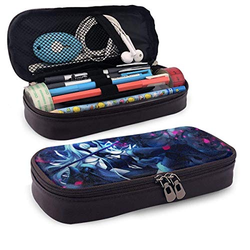 Fate Grand Order Avenger Jeanne D'Arc Alter Leather Pencil Case Big Capacity with Zipper Large Storage Pen Pencil Pouch Stationery Organizer Practical Bag Holder