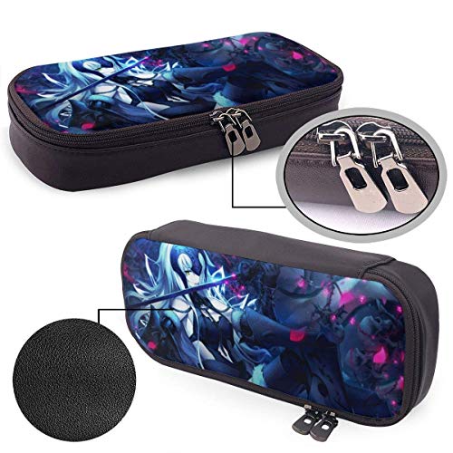 Fate Grand Order Avenger Jeanne D'Arc Alter Leather Pencil Case Big Capacity with Zipper Large Storage Pen Pencil Pouch Stationery Organizer Practical Bag Holder