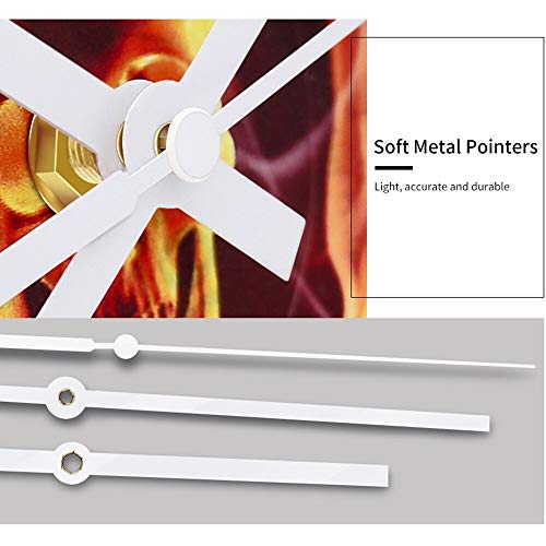 FDGFDG Planet Reloj de Pared Vintage Reloj de Vinilo de diseño Moderno Mecanismo de Silencio Decoración del hogar Relojes de Pared Retro para niños