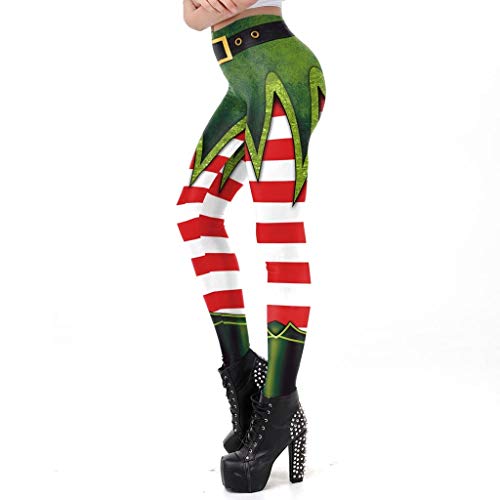 FELZ Leggins Mujer Fitness Push Up Cintura Alta, ImpresióN De Navidad Mujer Pantalones De Yoga Leggings Gimnasio Deportes Pantalones De Ejercicios Al Aire Libre Suaves Pilates Pantalones