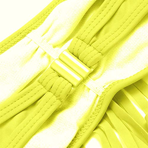 FELZ Niña Bikini Conjunto 5 6 7 8 9 10 11 12Años Viento Nacional Niñas Traje de Baño Borlas Ropa de Baño Color sólido Niña Bañadores de Verano para niñas Bañador de Dos Piezas